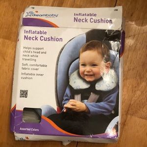 New in box, dream baby inflatable neck pillow.